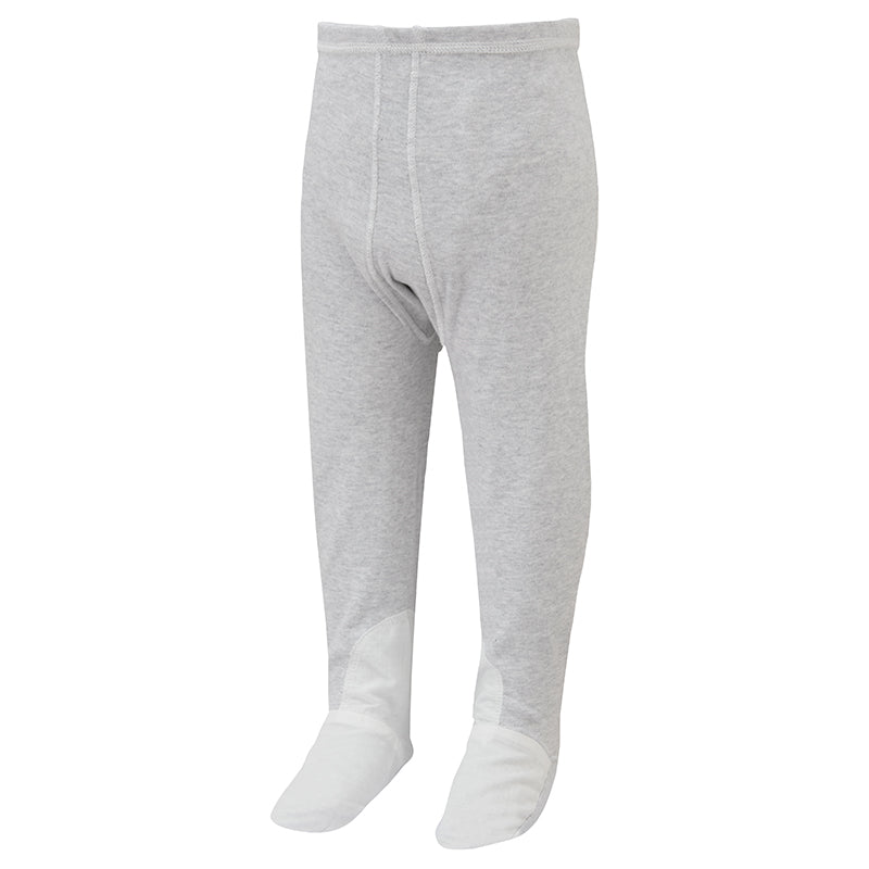 Comfy PJs pants with closed feet and no inseam for eczema kids
